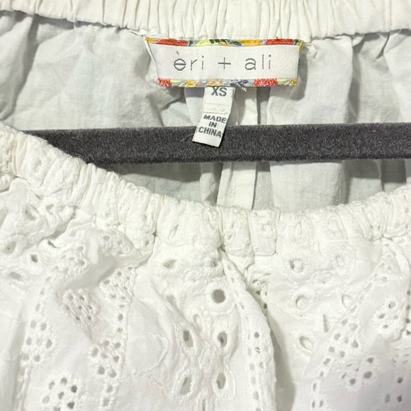 eri + ali Off-the-Shoulder Eyelet Top - Picture 5 of 7